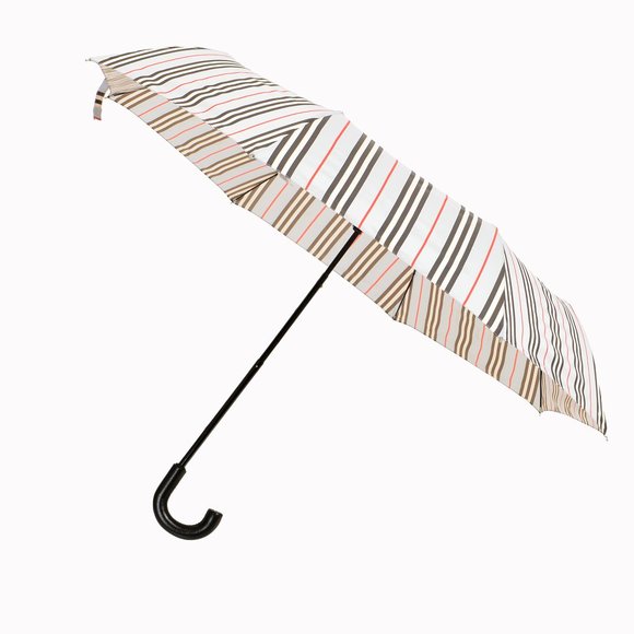 Burberry Unisex "TRAFALGAR" Multi-Color Plaid Compact Folding Umbrella - Picture 2 of 7
